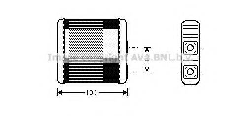 AVA QUALITY COOLING DN6139 Теплообменник, отопление салона