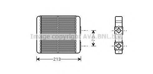 AVA QUALITY COOLING DN6226 Теплообменник, отопление салона