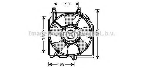 AVA QUALITY COOLING DN7521 Вентилятор, охлаждение двигателя