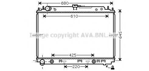 AVA QUALITY COOLING DNA2297 Радиатор, охлаждение двигателя