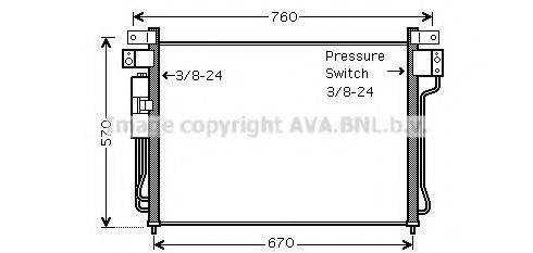 AVA QUALITY COOLING DNA5299D Конденсатор, кондиционер