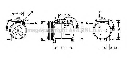 AVA QUALITY COOLING DNK004 Компрессор, кондиционер