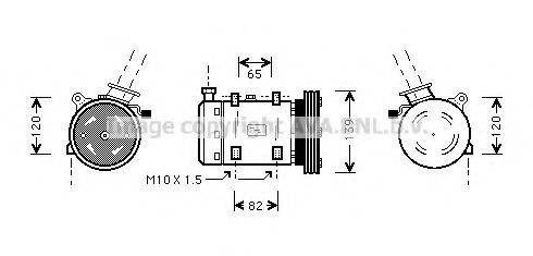 AVA QUALITY COOLING DNK190 Компрессор, кондиционер