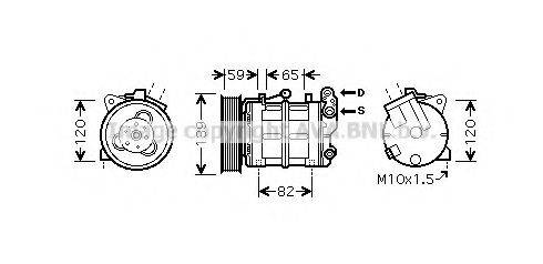 AVA QUALITY COOLING DNK315 Компрессор, кондиционер