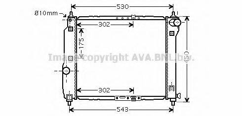 AVA QUALITY COOLING DW2066 Радиатор, охлаждение двигателя