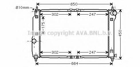 AVA QUALITY COOLING DW2067 Радиатор, охлаждение двигателя