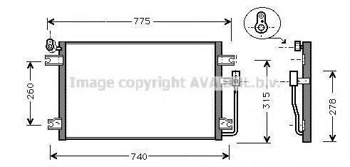 AVA QUALITY COOLING DW5031 Конденсатор, кондиционер