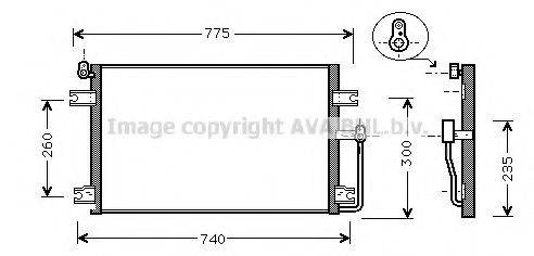 AVA QUALITY COOLING DW5085 Конденсатор, кондиционер