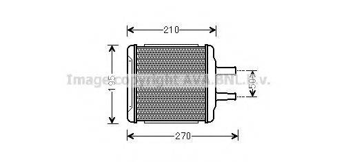 AVA QUALITY COOLING DW6088 Теплообменник, отопление салона