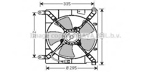 AVA QUALITY COOLING DW7501 Вентилятор, охлаждение двигателя