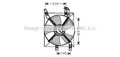 AVA QUALITY COOLING DW7508 Вентилятор, охлаждение двигателя