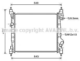 AVA QUALITY COOLING DWA2141 Радиатор, охлаждение двигателя