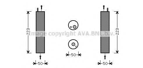 AVA QUALITY COOLING DWD057 Осушитель, кондиционер