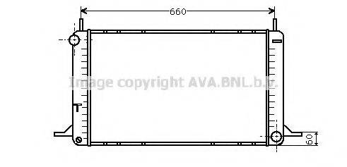 AVA QUALITY COOLING FD2076 Радиатор, охлаждение двигателя