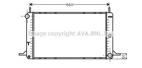 AVA QUALITY COOLING FD2088 Радиатор, охлаждение двигателя