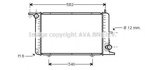 AVA QUALITY COOLING FD2115 Радиатор, охлаждение двигателя