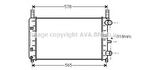 AVA QUALITY COOLING FD2117 Радиатор, охлаждение двигателя