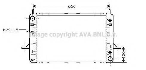 AVA QUALITY COOLING FD2121 Радиатор, охлаждение двигателя
