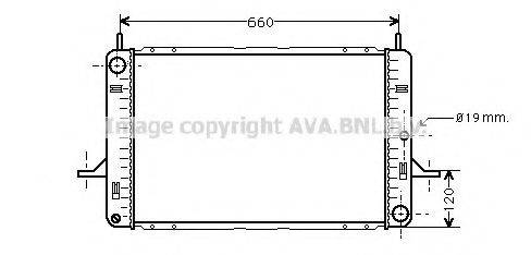 AVA QUALITY COOLING FD2122 Радиатор, охлаждение двигателя