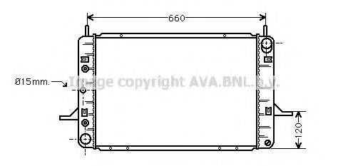 AVA QUALITY COOLING FD2124 Радиатор, охлаждение двигателя
