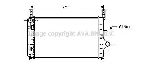 AVA QUALITY COOLING FD2127 Радиатор, охлаждение двигателя