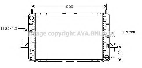 AVA QUALITY COOLING FD2140 Радиатор, охлаждение двигателя
