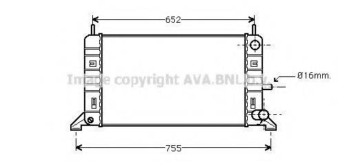 AVA QUALITY COOLING FD2142 Радиатор, охлаждение двигателя