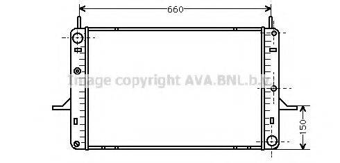 AVA QUALITY COOLING FD2145 Радиатор, охлаждение двигателя