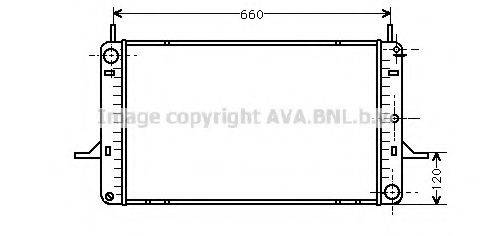 AVA QUALITY COOLING FD2156 Радиатор, охлаждение двигателя