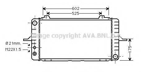 AVA QUALITY COOLING FD2157 Радиатор, охлаждение двигателя