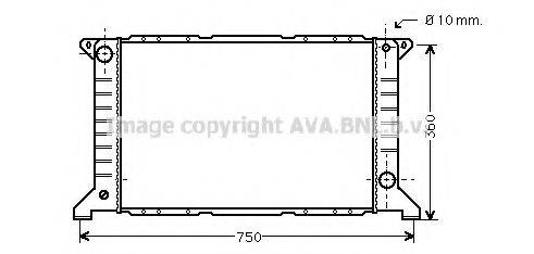 AVA QUALITY COOLING FD2169 Радиатор, охлаждение двигателя