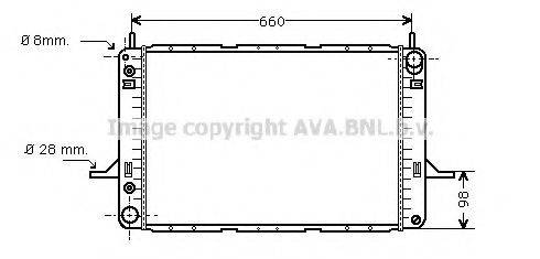 AVA QUALITY COOLING FD2195 Радиатор, охлаждение двигателя