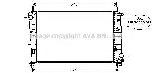 AVA QUALITY COOLING FD2197 Радиатор, охлаждение двигателя