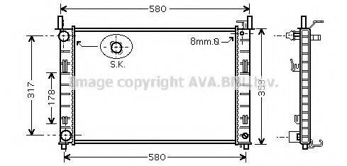 AVA QUALITY COOLING FD2326 Радиатор, охлаждение двигателя