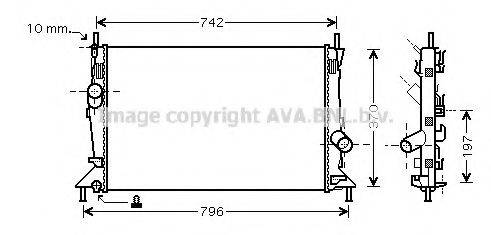 AVA QUALITY COOLING FD2369 Радиатор, охлаждение двигателя