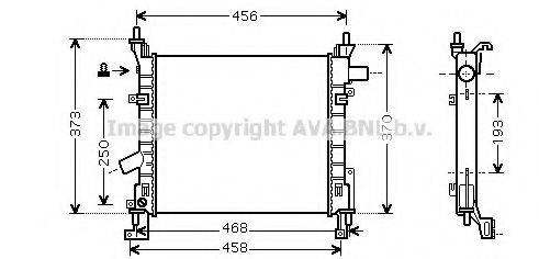 AVA QUALITY COOLING FD2373 Радиатор, охлаждение двигателя