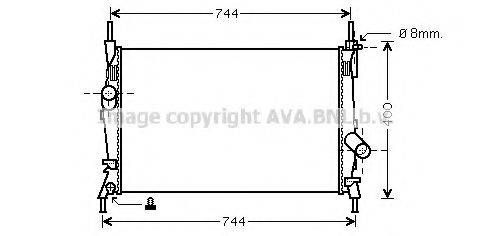 AVA QUALITY COOLING FD2403 Радиатор, охлаждение двигателя