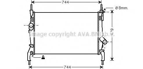 AVA QUALITY COOLING FD2404 Радиатор, охлаждение двигателя