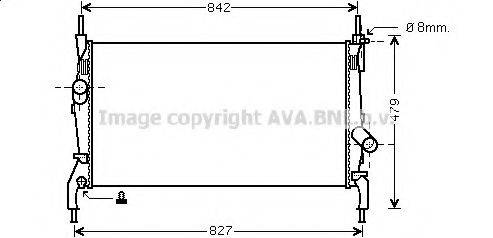 AVA QUALITY COOLING FD2405 Радиатор, охлаждение двигателя