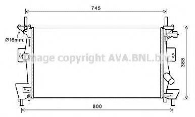 AVA QUALITY COOLING FD2475 Радиатор, охлаждение двигателя