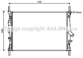 AVA QUALITY COOLING FD2589 Радиатор, охлаждение двигателя