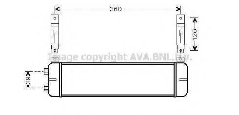 AVA QUALITY COOLING FD3343 масляный радиатор, двигательное масло