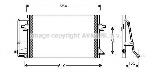 AVA QUALITY COOLING FD5178 Конденсатор, кондиционер