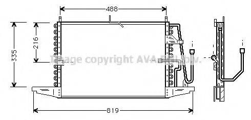 AVA QUALITY COOLING FD5241 Конденсатор, кондиционер