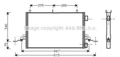 AVA QUALITY COOLING FD5242 Конденсатор, кондиционер