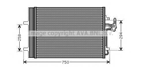 AVA QUALITY COOLING FD5427D Конденсатор, кондиционер