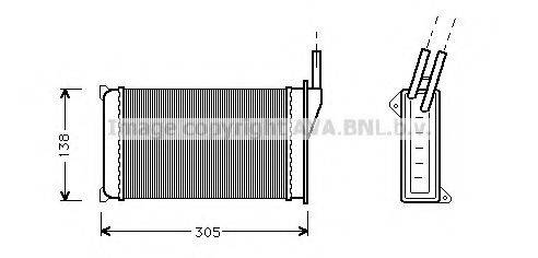 AVA QUALITY COOLING FD6093 Теплообменник, отопление салона