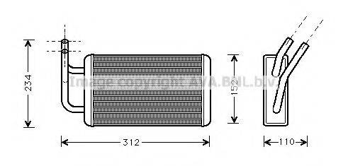 AVA QUALITY COOLING FD6215 Теплообменник, отопление салона