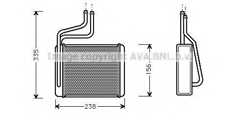 AVA QUALITY COOLING FD6286 Теплообменник, отопление салона