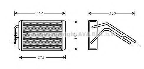 AVA QUALITY COOLING FD6291 Теплообменник, отопление салона